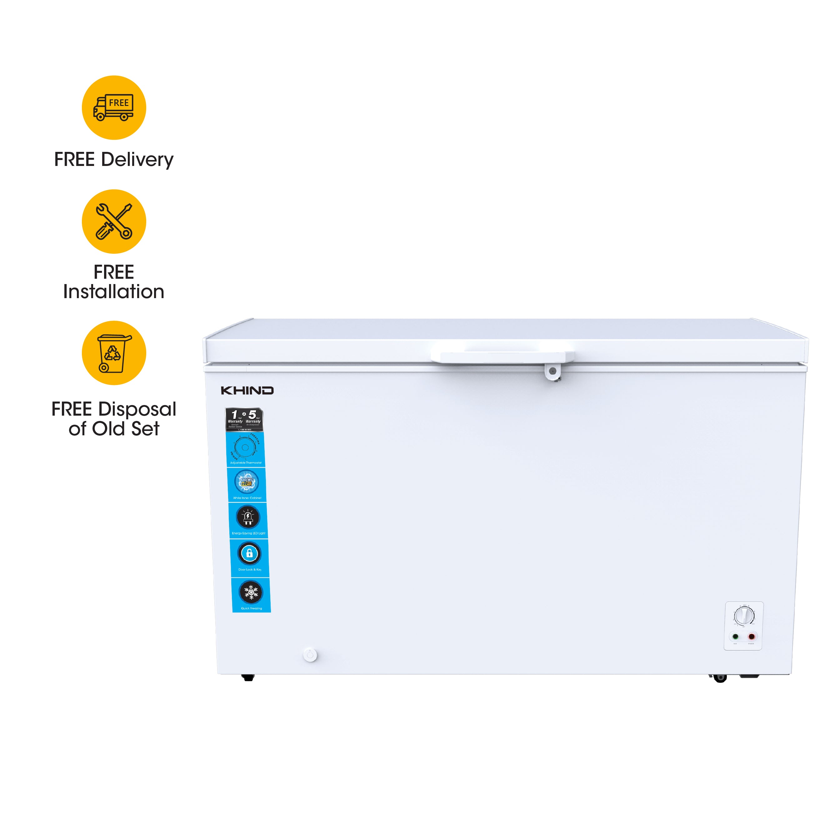 KHIND 400L Chest Freezer FZ400 – KHIND Malaysia
