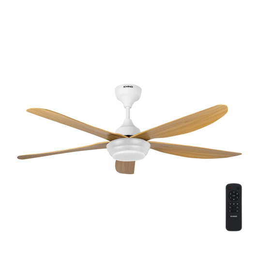 KHIND 56" ZenAir BL DC Ceiling Fan (Flat White) (Single Pack) CF56DC4RL