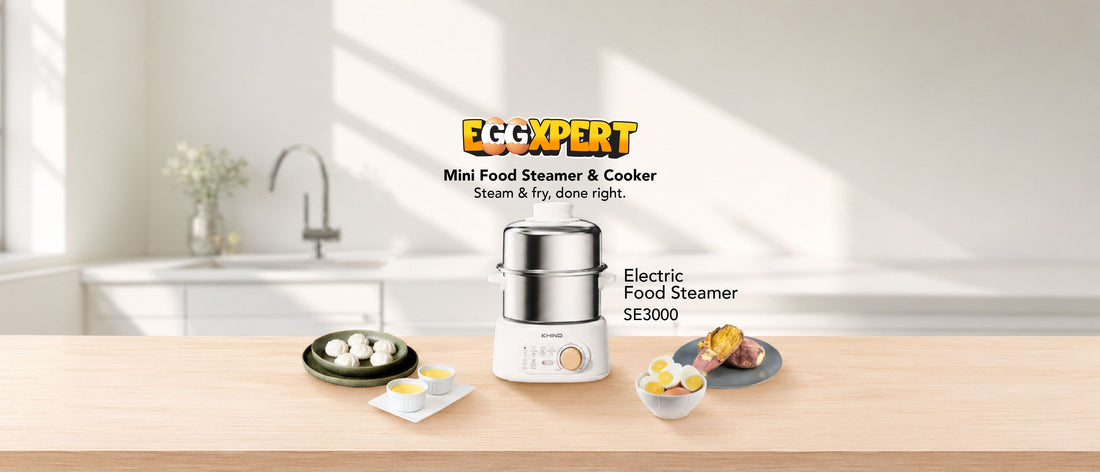 Morning rush? Sarapan tersedia pantas dengan KHIND Food Steamer & Cooker EggXpert!