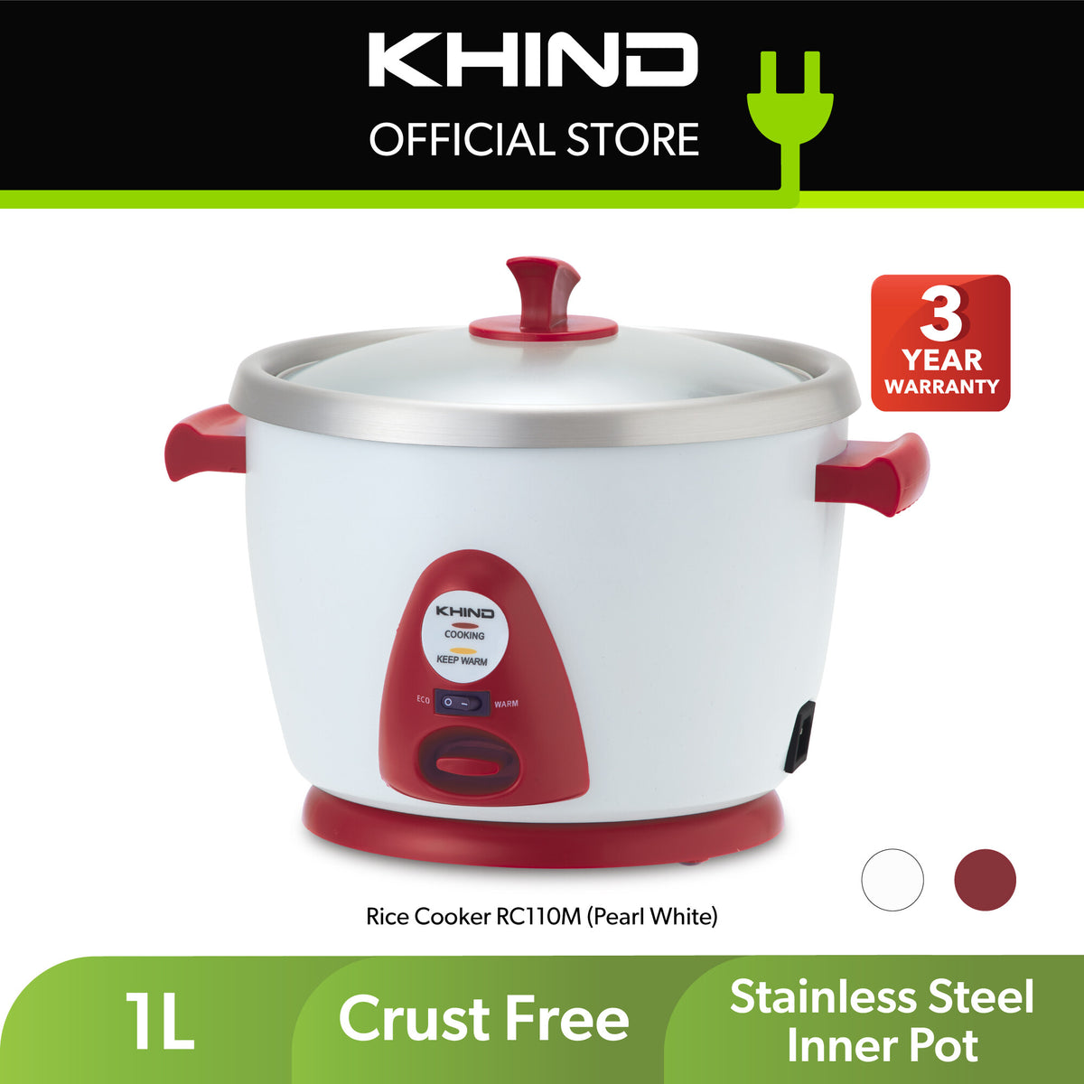 KHIND Anshin Rice Cooker RC110M – KHIND Malaysia