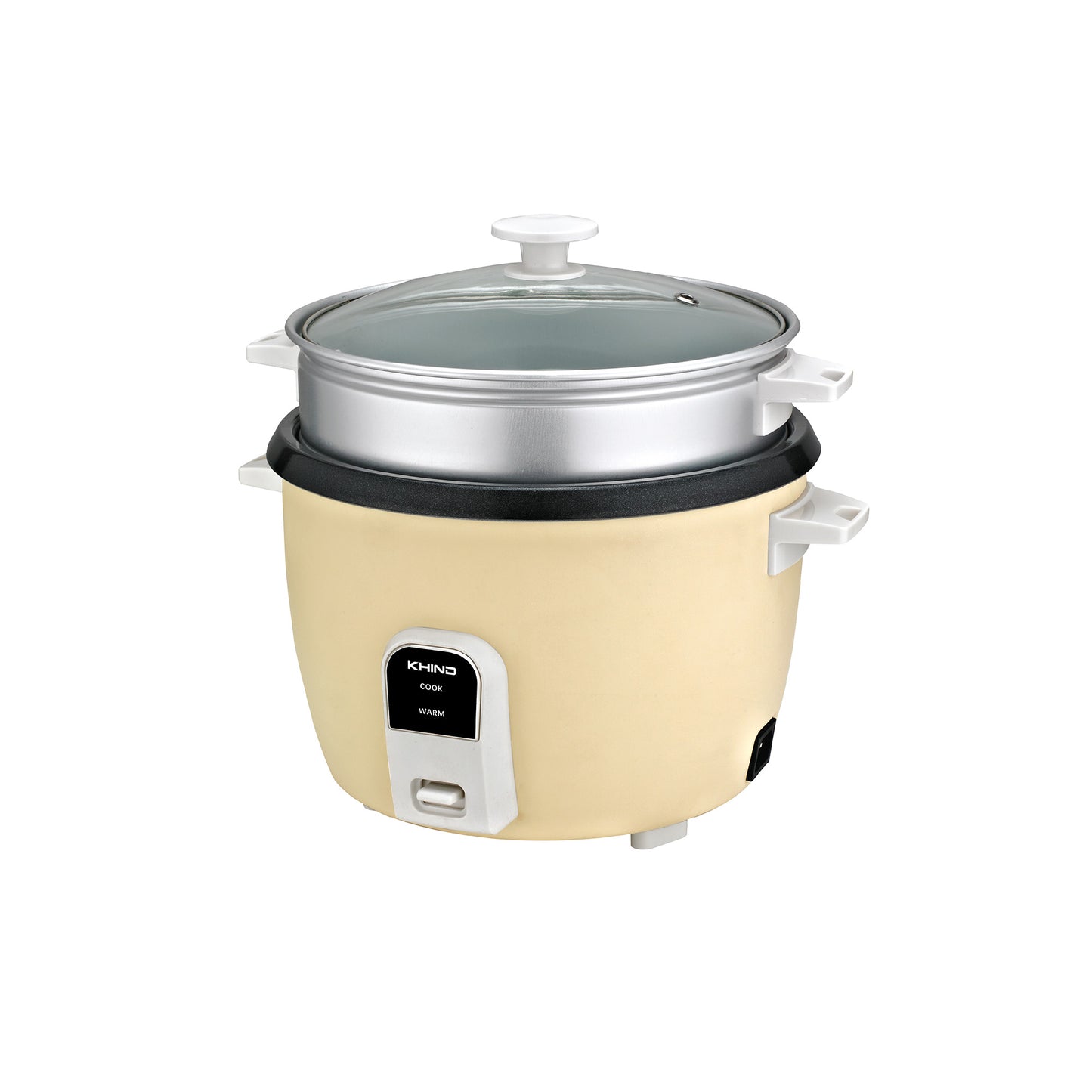KHIND 1.0L Electric Ceramic Rice Cooker with Steamer RC1010C