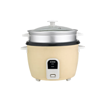 KHIND 1.8L Electric Ceramic Rice Cooker with Steamer RC1018C