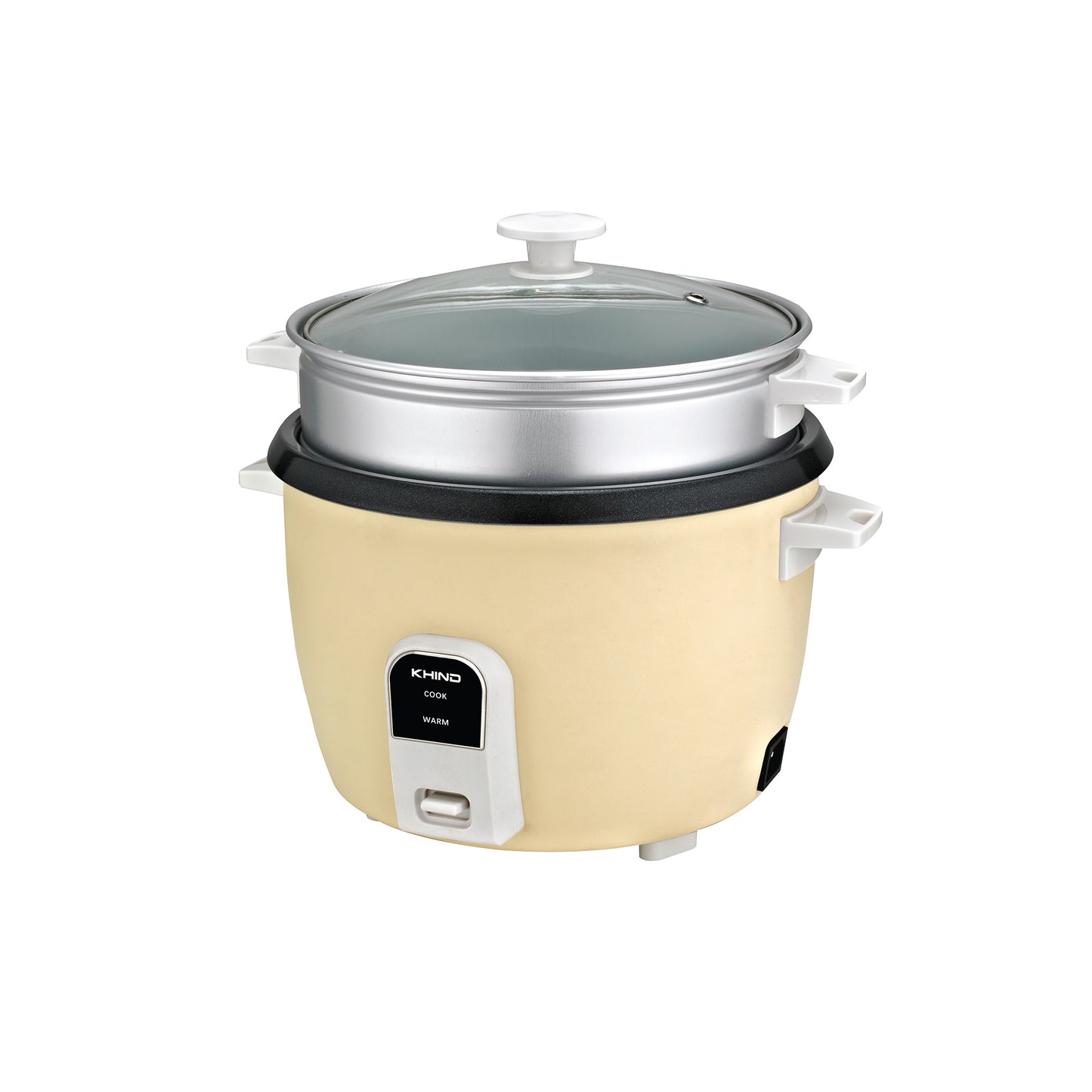KHIND 2.8L Electric Ceramic Rice Cooker with Steamer RC1028C