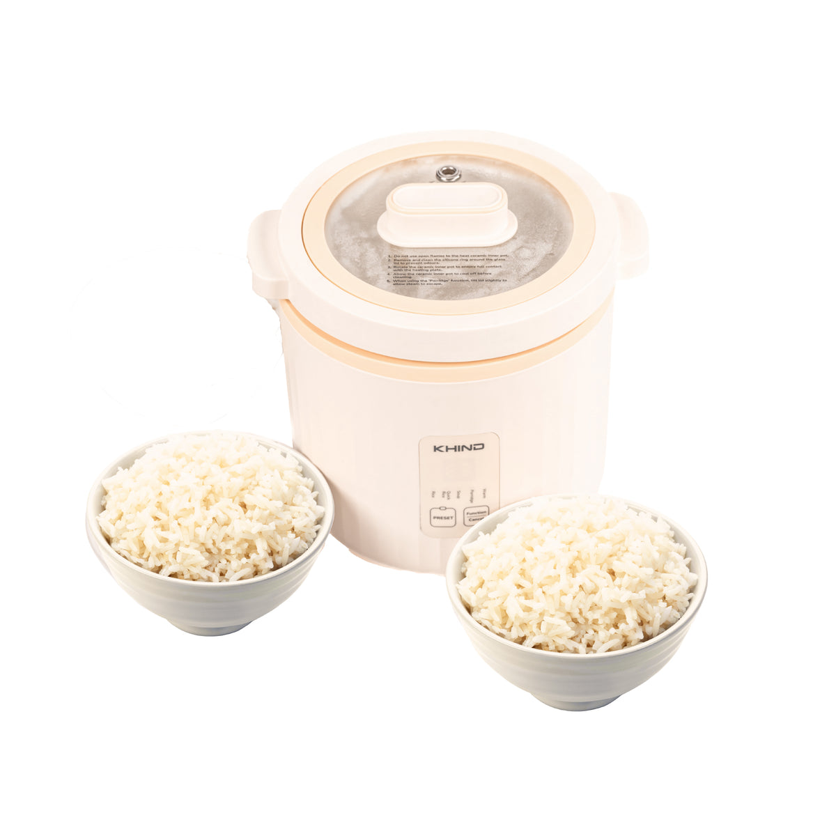 [Online Exclusive] KHIND Junior 100% Ceramic Rice Cooker 0.4L RC10C ...