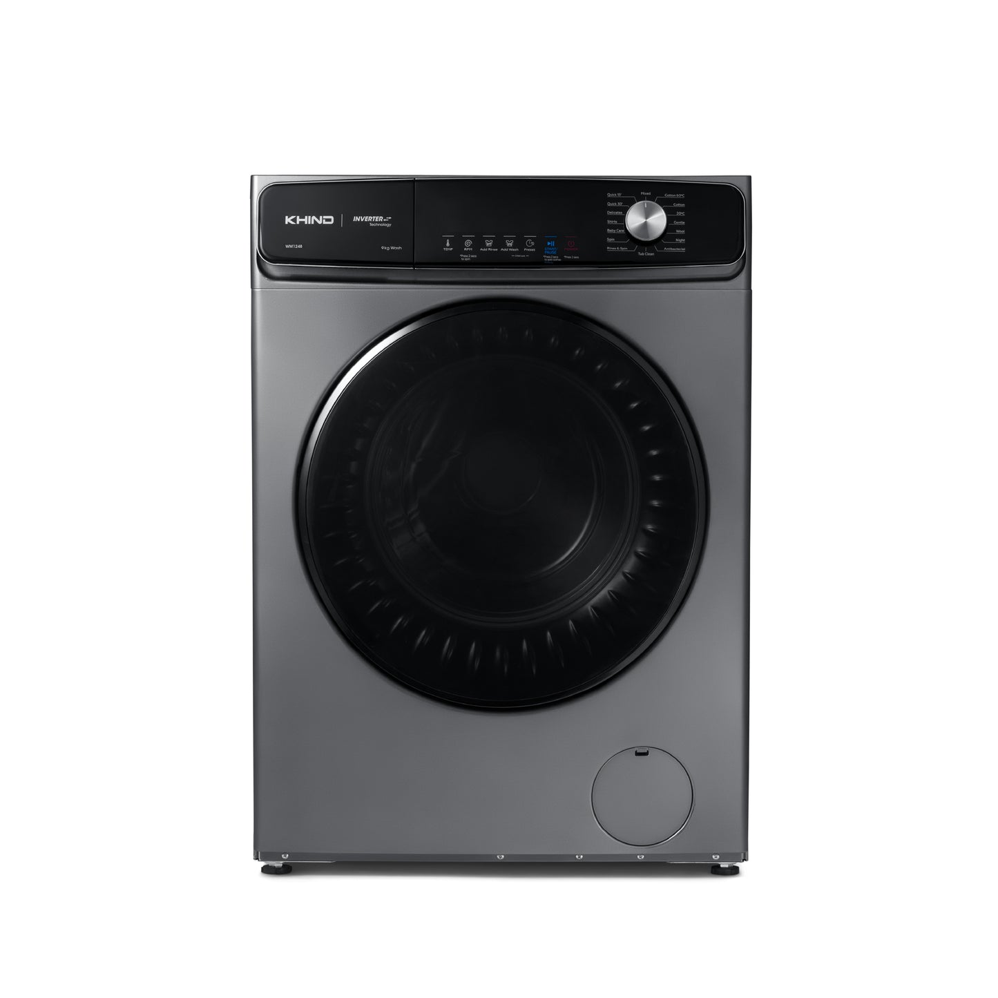 KHIND 9kg Front Load Washer WM1248