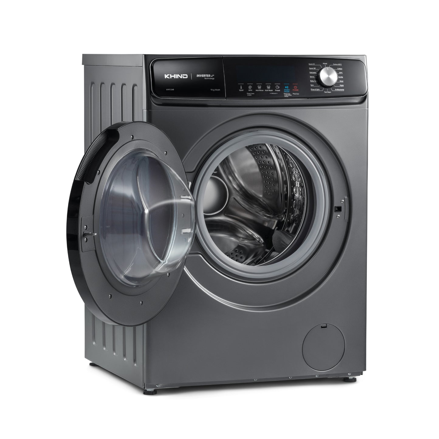 KHIND 9kg Front Load Washer WM1248