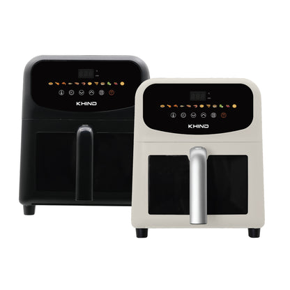 [Online Exclusive] KHIND 5.8L Metal Air Fryer with Ceramic Coating Basket ARF58D